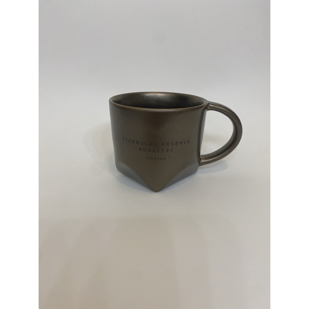 Starbucks RESERVE ROASTERY CHICAGO Bronze Brown Mug 12 oz 2019 Bevel